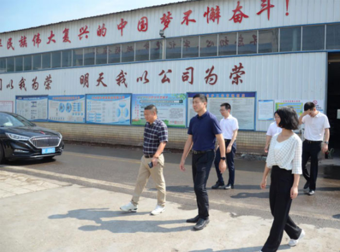 泸县县委书记肖刚一行莅临奇异果体育集团总部基地调研